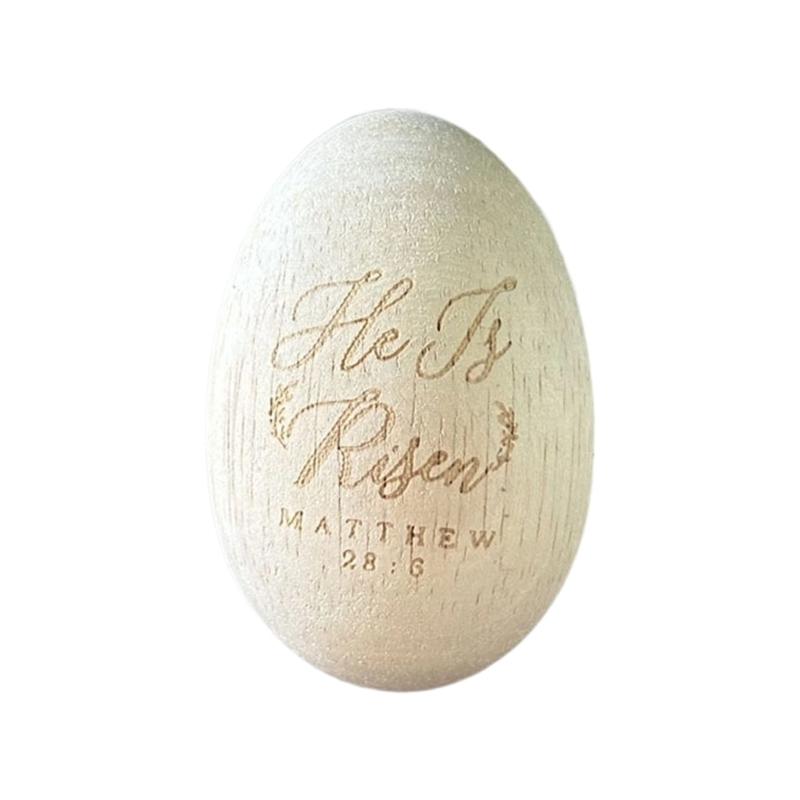 

Wood Easter Eggs Shaker Musical Instrument Sensory Toy Present Easter Sensory Play Toy Wood Texture for Easter Festival