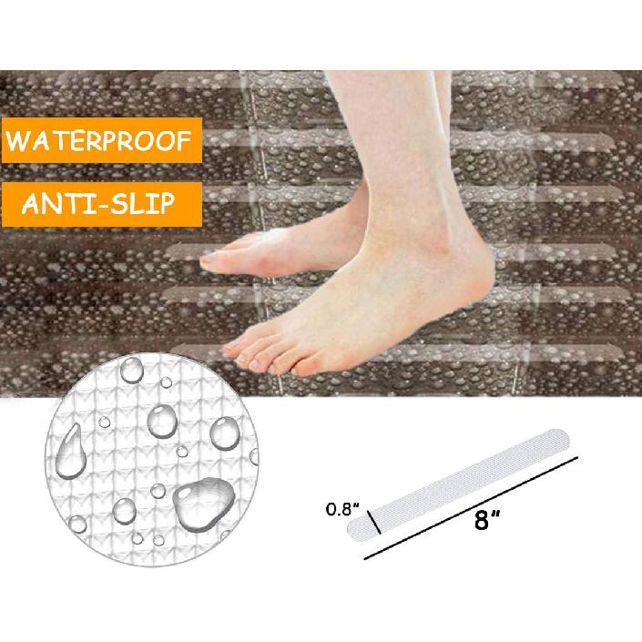 20 Pack Non Slip Bath Tub Stickers Strips, Anti Slip Shower Treads, Bath Safety Stickers Tape, Slip Resistant Decals for Tub Pools Floor Bathrooms