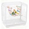 Hanging Parrot Climbing Toy Colorful Wood Bird Perch High-quality Bird Cotton Rope Ladder  Conures