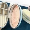 Divided Compartments Velvet Jewelry Display Box Portable Travel Jewelry Case  Daily Use