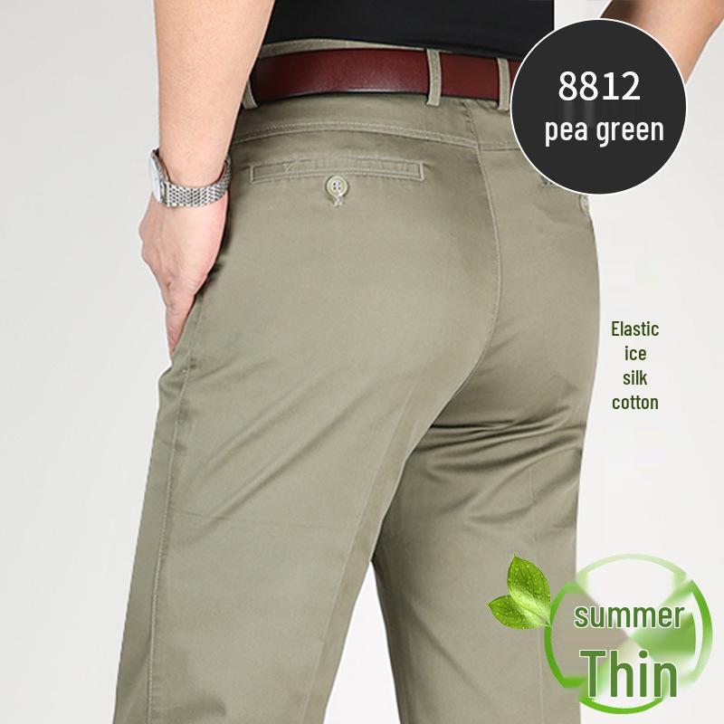 Perky Kangaroo 2023 Herren Eisseide Baumwolle Stretch Freizeit Hose für Mittelalte und Ältere