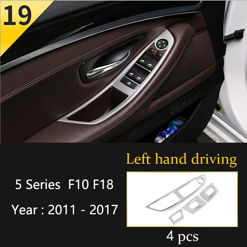 Matte Car Styling Interior Door Audio Stereo Speaker Sequ Decorative Cover Trim For BMW 5 Series F10 F11 F18 Auto Accessories