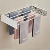 Modern Standing Type Metal Clothes Drying Rack for Interior Balcony Design Foldable and Multi-Use Including Bags