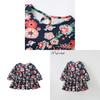 Girl Dress With Cartoon Animal Pattern Soft Cotton Winter Christmas Gift