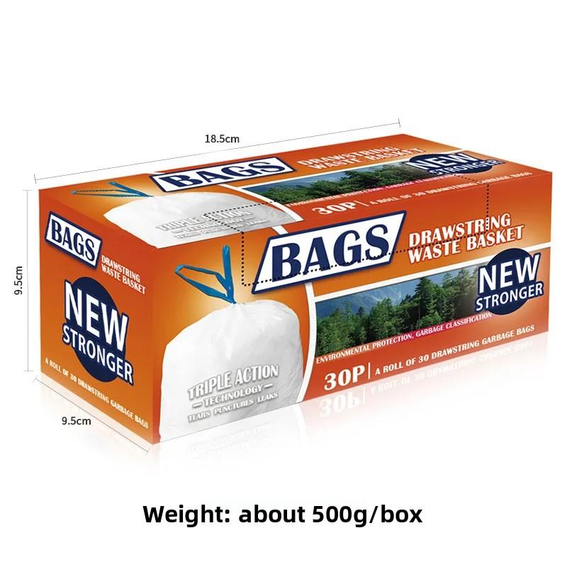 13 Gallon Tall Kitchen Trash Bags 60 Count White Unscented with Drawstring Garbage Bag for Home And Kitchen Use