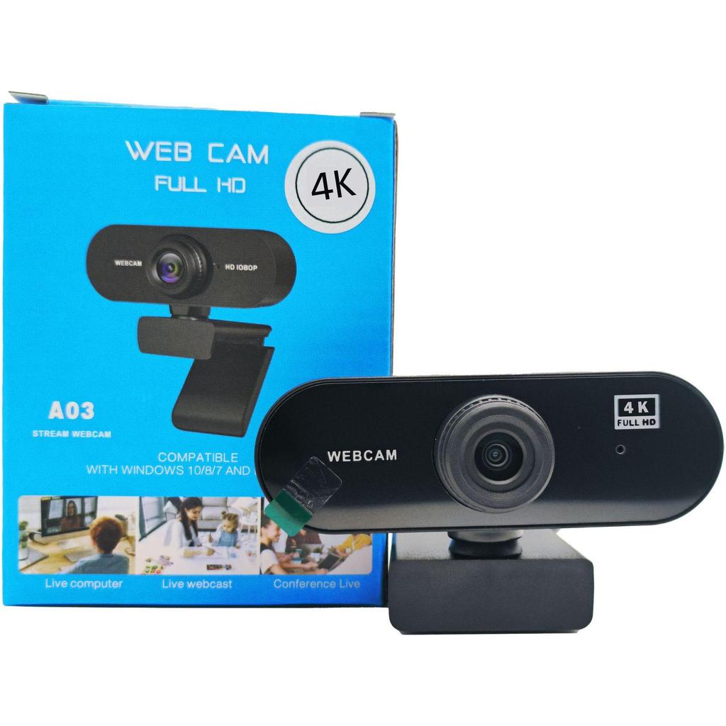 Full HD 1080P/4K USB Webcam for Desktop and Laptop
