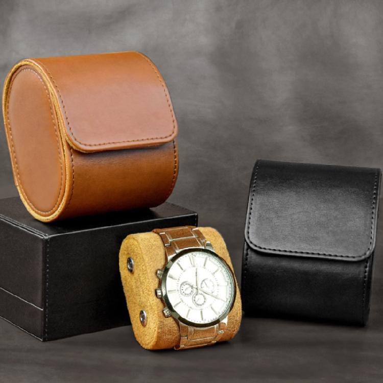 Portable Watch Box Travel Watches for Case Storage Organizer Leather for Wristwa