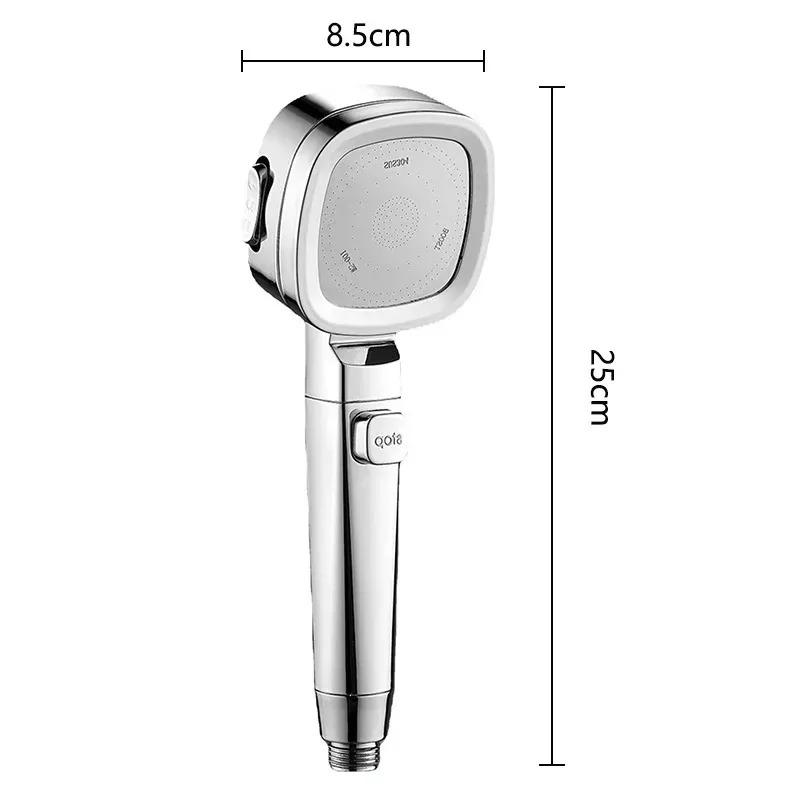 3 Modes Adjustable One-Key Stop Water Shower Heads High Pressure Water Saving  Shower Heads High Quality Bathroom Showers