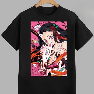 Japanse anime meisje game heren T-shirts casual katoen algemene merchandise vier seizoenen T-shirts heren ademende tops