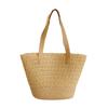 Large capacity woven straw bag women's summer new casual shoulder tote seaside vacation beach bag