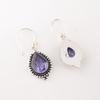 Iolite Gemstone Earrings 925 Sterling Silver Handcrafted Jewelry Gift For Mother EE-164-6