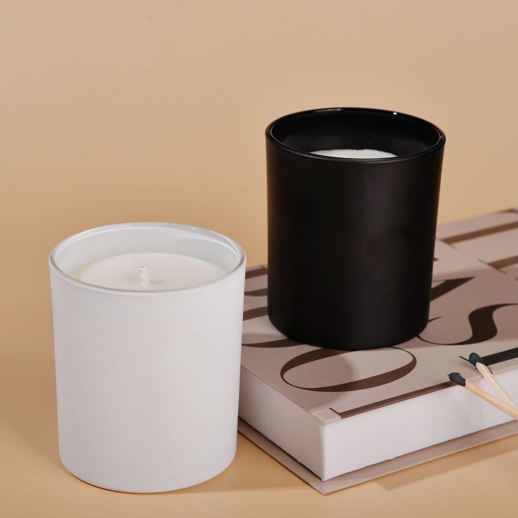 Frosted Candle Glass Cup Aromatherapy Home Decoration Scented Candle Glass Cup High-end Aromatherapy Candle