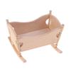 1:12 Puppenhaus Miniatur Holz Baby Wiege Bett Rollenspiel Möbel Dekoration