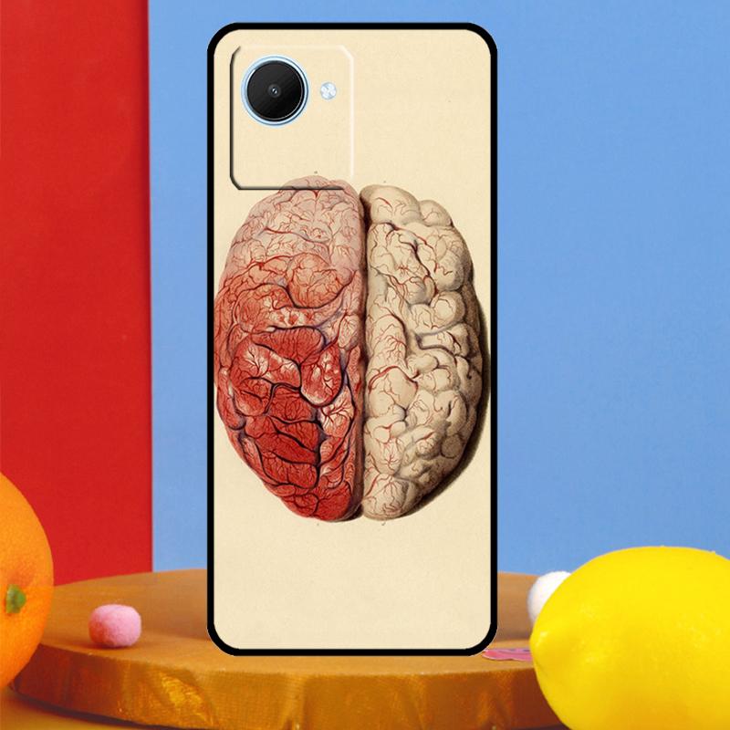 Brain Art For Realme C55 C53 C67 C51 C35 C33 C31 C30 C25s C21Y GT Neo 6 5 9 10 11 12 Pro Plus Case