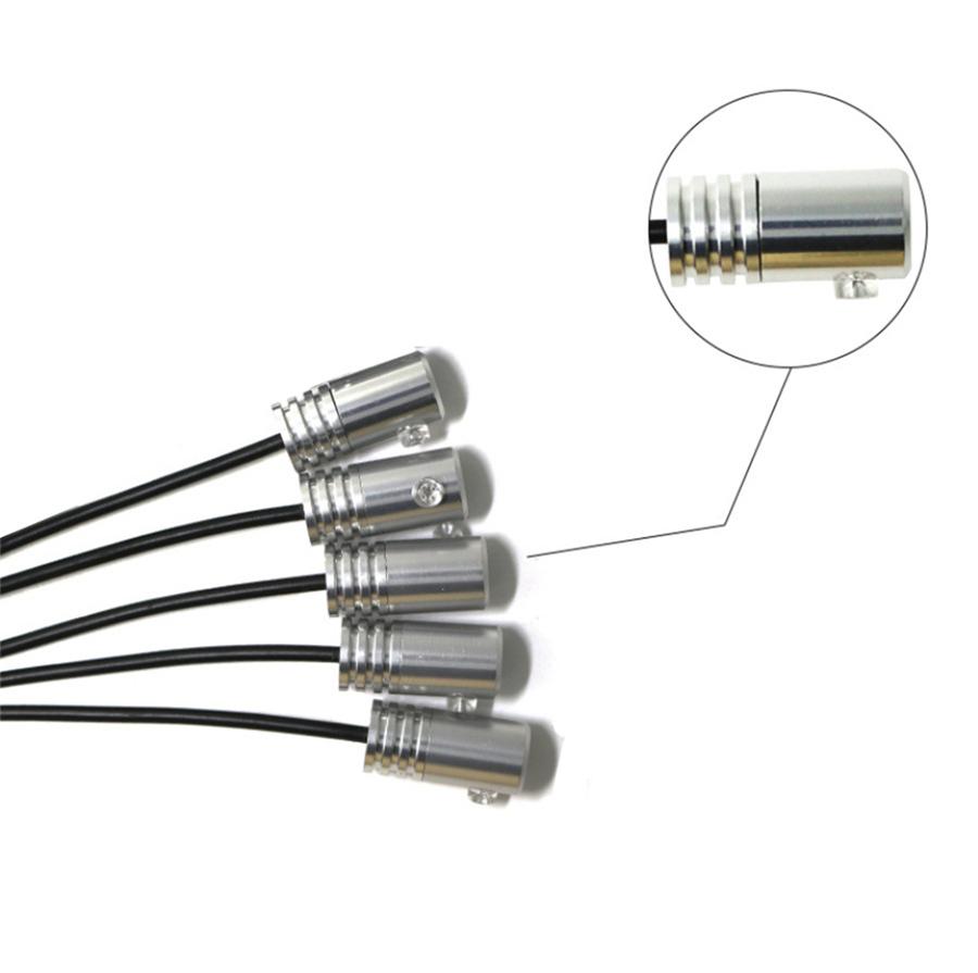 9 in 1 RGB LED Optical Strip Light Bluetooth App Control 12V Car Styling