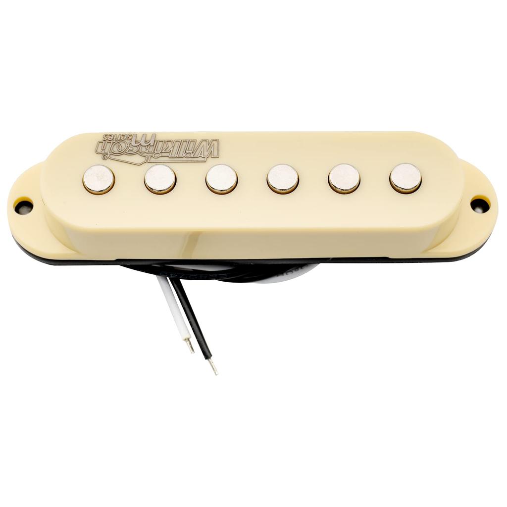 Wilkinson High Output Ceramic Single Pickup for Electric Guitar Cream Strat-Style Necks,