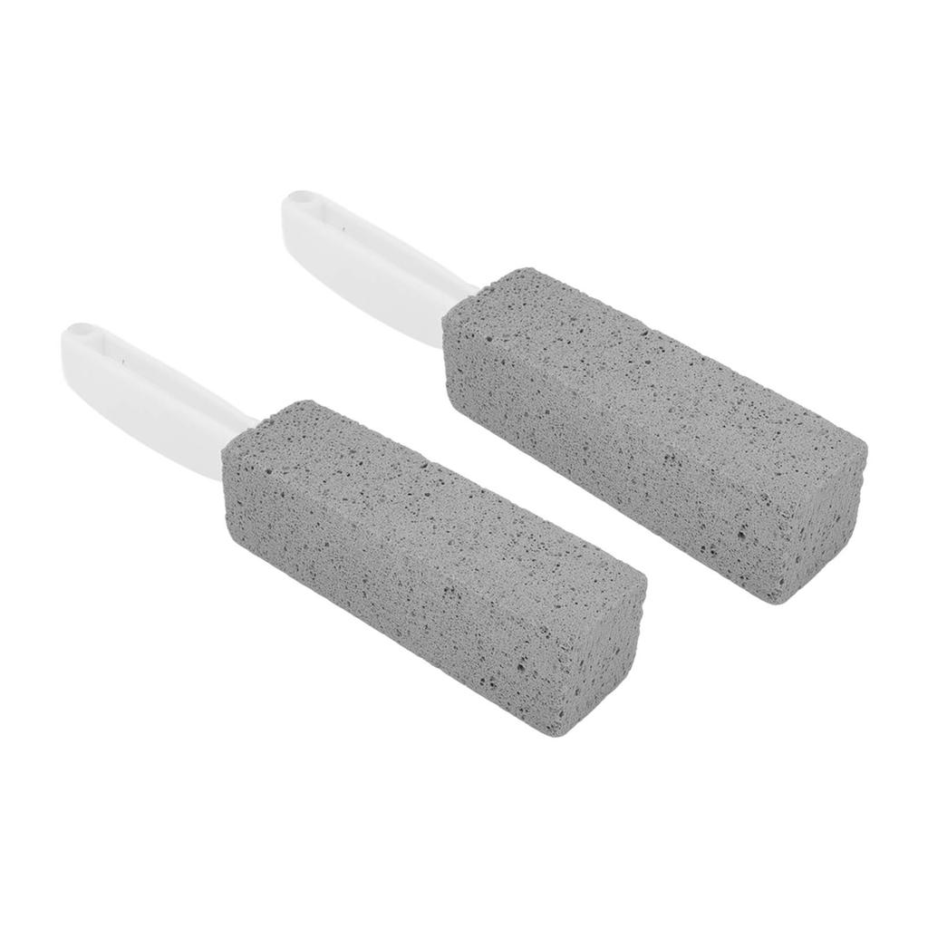 2 Pcs Toilet Pumice Stone Pumice Stone Toilet Brush Cleaner Scrubber with Handle for Tile Bath