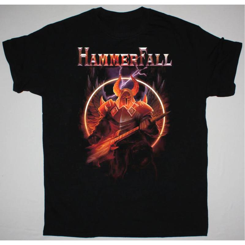 HammerFall Band t-shirt noir en coton RD199 S