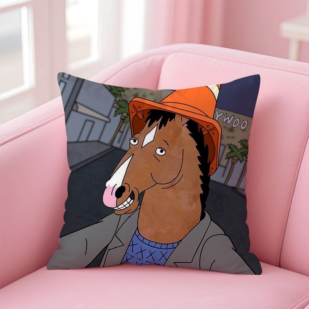 B-Bojack Horseman Cushion Cover Comfortable Reversible Pillow Cover Ideal For Car Sofa Bedroom & Beyond