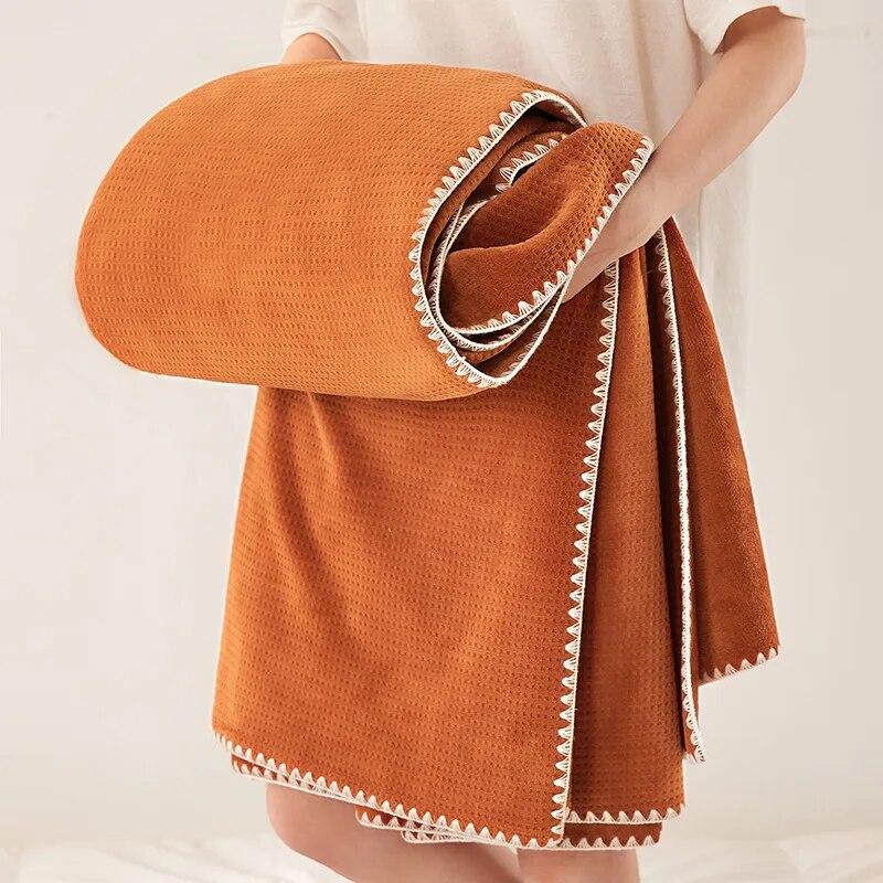 Pătură în carouri cu vafe pentru paturi Pături calde din fleece corali cearșaf de iarnă cuvertură de pat dublă Queen King Cuvertură de pat