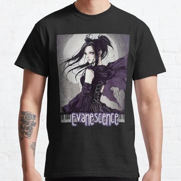 Evanescence Amy Lee Anime Fan Art Classic T-Shirt S-5XL L