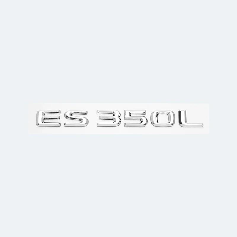 3D Chrome Glossy Black ABS Letters ES200 ES250 ES260 ES300 ES350 ES300h ES350h HYBRID Emblem For Lexus Car Trunk Logo Sticker