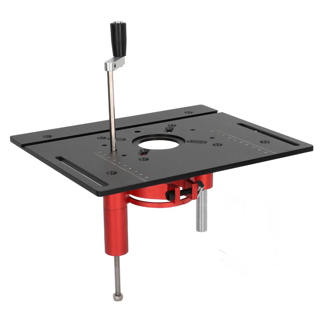 Kit de ridicare manuală a routerului, sistem de ridicare a routerului, masă de router, placă de bază cu inserție de ferăstrău, neagră
