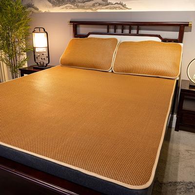 Hot-Selling Summer Thickened Rattan Mat 1.5M Tatami, Ice Silk Mat, Household Foldable Air Conditioner Straw Mat
