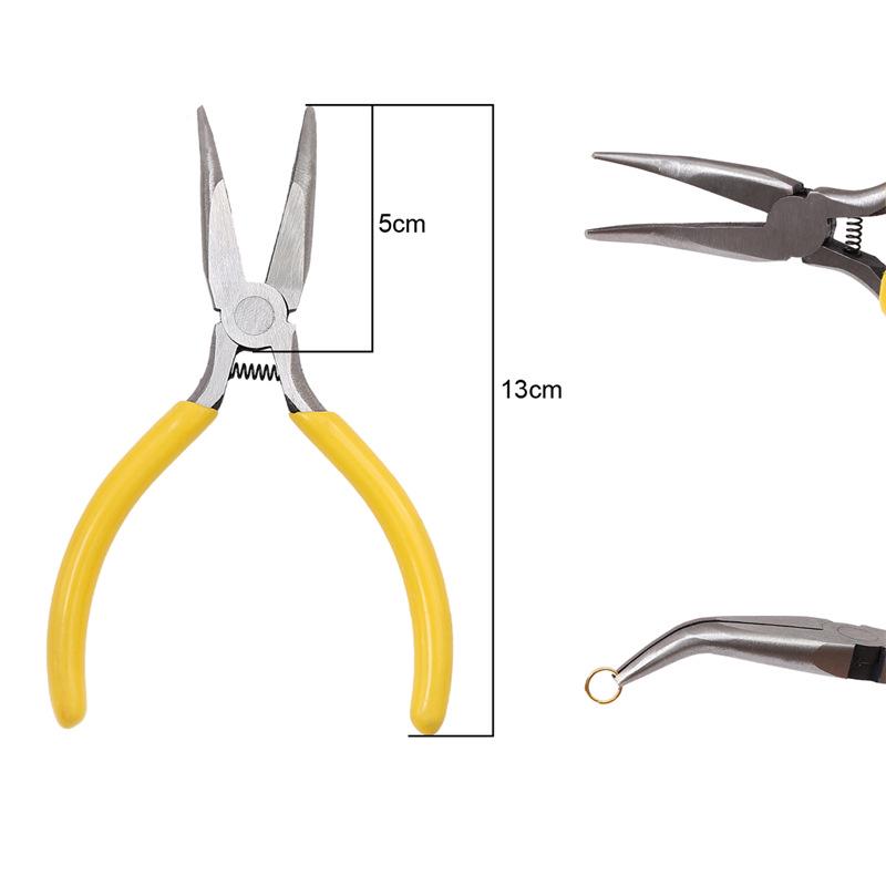 "Handmade Pink Needle-Nose Pliers: Multi-Function Jewelry Tool for Beading and Winding"