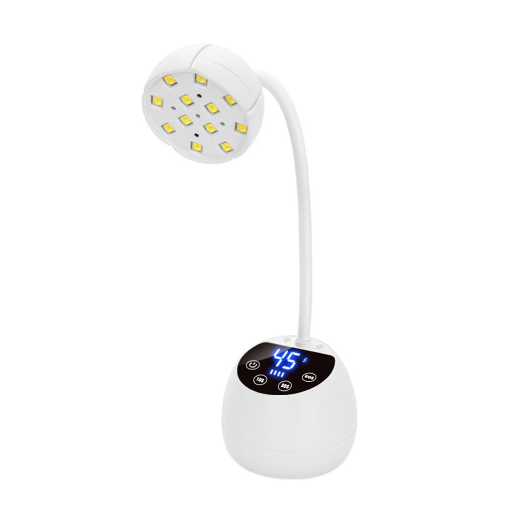 Nail Lamp With Low Power Usage And Fast Drying Nail Curing Lamp 12 LEDs 3 Timer Mode (10/30/60s)
