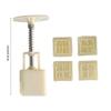 Plastic Dessert Molds Dessert Pressing Tool Chinese Character Shape Pastries Tool ABS Texture Pastries Moulds for Baking