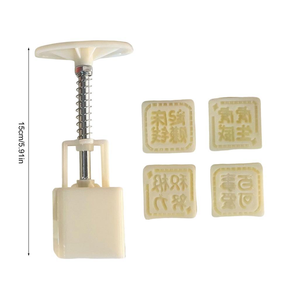 Plastic Dessert Molds Dessert Pressing Tool Chinese Character Shape Pastries Tool ABS Texture Pastries Moulds for Baking