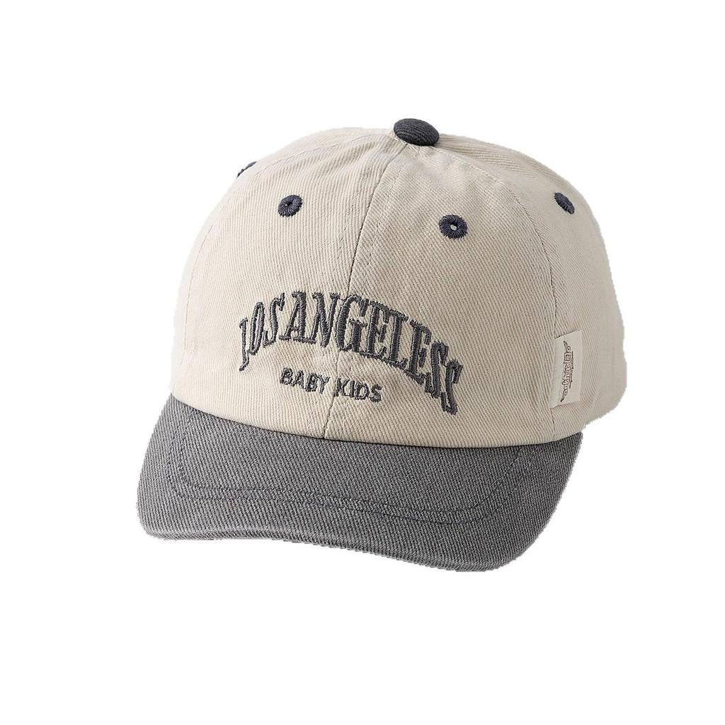 Korean Style Embroidered Toddler Baseball Cap - Unisex Infant Sun Protection Duckbill Hat for Spring and Autumn