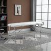 Foldable Massage Bed Portable Table, 3-Section Aluminium Foldable Beauty Couch, Professional Salon Spa Table with Headrest Support and Carry Bag