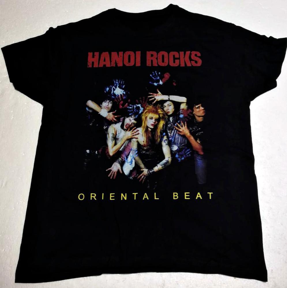 Vintage Rare! Hanoi Rocks Oriental Beat Cotton Black S-234XL Classic Shirt SE310 Unisex T-Shirt XXXL