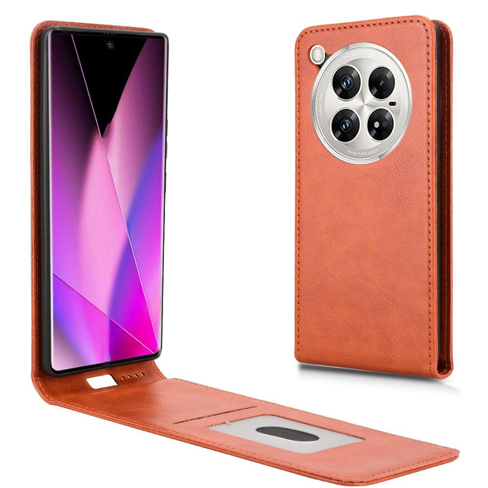 Skórzane etui z klapką do Infinix Zero 40 5G / 4G z klapką w górę i w dół, wytrzymała obudowa ze skóry PU