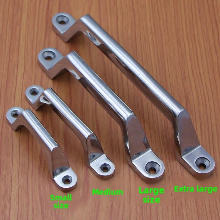 Modern Minimalist 304 Stainless Steel Drawer Pull Handle With Polished Finish For Kitchen Cabinets