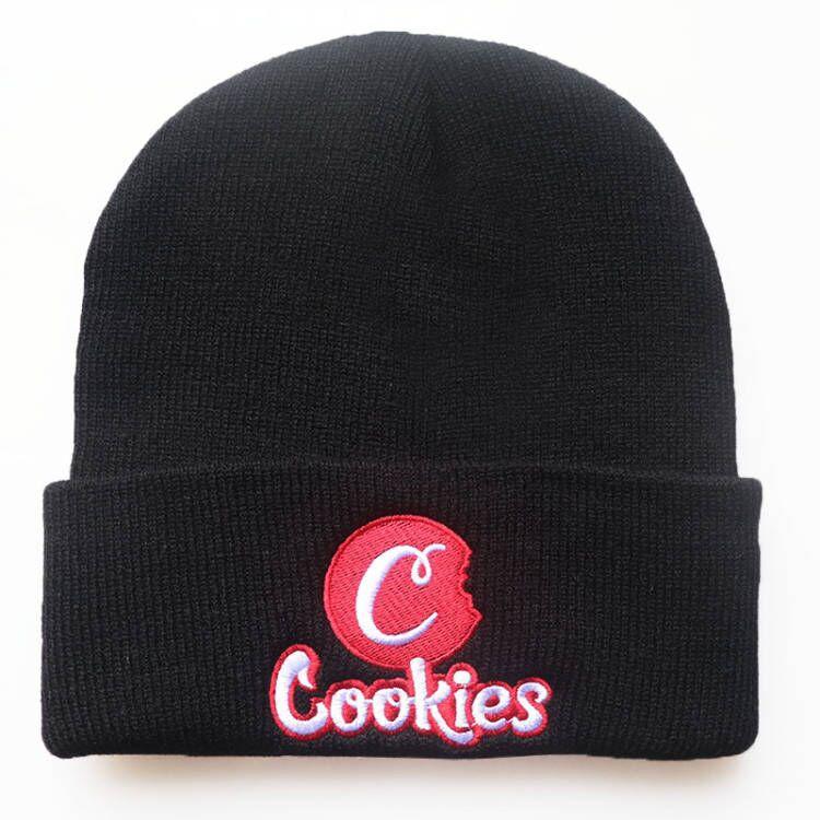 COOKIES New Letter Embroidered Knit Hat Pullover warm beanie for men and women, autumn and winter cold weather hat for students