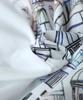 antiqua City Print Long One Size White Women's Shirt, Sleeve, 100% Cotton, ZE-01109, 03,