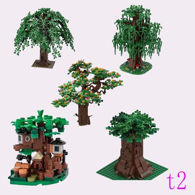 Mattoncini da assemblaggio per piccole particelle MOC-114311 275 pezzi piante creative alberi albero grande giocattolo educativo modello da costruzione regalo