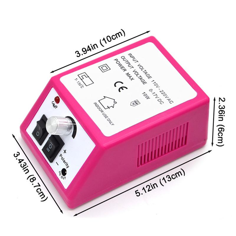 Electric Nail Art File Drill Manicure Polisher Machine Pedicure Care Sander Grinder Salon Kit