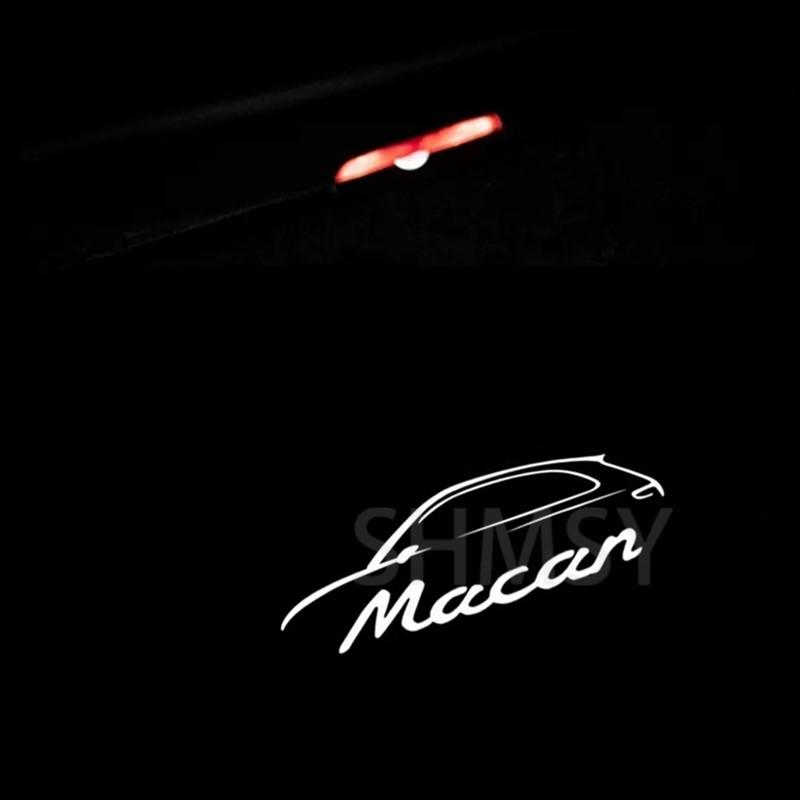 

2Psc LED Car Door Welcome Light Projector Ghost Shadow Lamp Accessories For Macan 95B 2014 2015 2016 2017 2018 2019 2020 - 2023