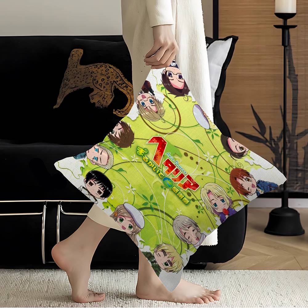 Anime Cartoon Hetalia Axis Maple Design Cushion Cover Happy Autumn Harvest decor Holiday Decorati Pillow Cover