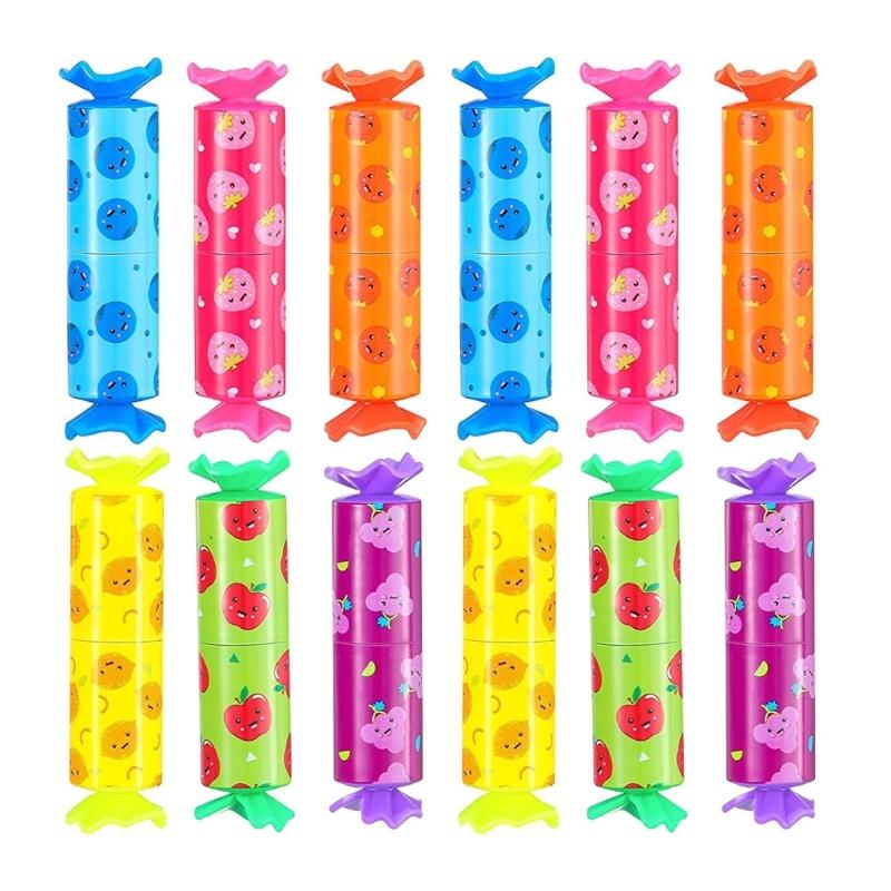 

12 шт. Мультяшный маркер-хайлайтер в виде конфеты 12 цветов Маркер-хайлайтер для скрапбукинга, блокнота, журнала, цветовой кодировки 1