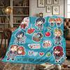 DARLING In the FRANXX Printed Warm Flannel Blanket Comfortable, Ideal for Bedrooms, Sofas, Beds, Chairs, Picnics, Travel -HE13