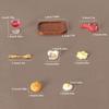 1Set Dollhouse Simulated Steak Red Wine Glass Pasta Kit Model Dollhouse Kitchen Food Decoration Toy Dolls House Accessoreis