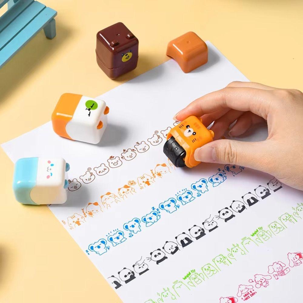 Drawing Doodle Graffiti Cartoon Roller Seal Roller Sealing Painting Graffiti Gifts Toy  Journaling