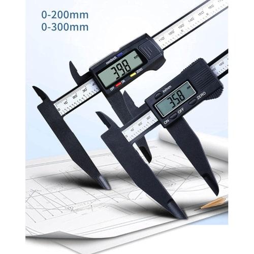 Digital Caliper, 200mm/300mm Digital Caliper, Long Jaw Digital Caliper, Large LCD Display, Outer Diameter/Inner Diameter 300mm