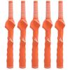 5PCS Golf Swing Club Hand Grip Rubber Beginner Practice Training Correction AccessoryHole Diameter 12.5mm Orange