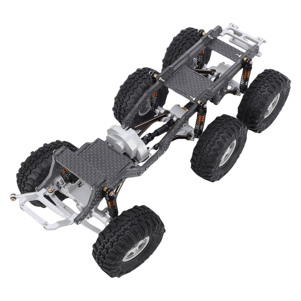 Chassis Frame Fit for   SCX24 RC Truck 6x6 Carbon   RC Car Body Low Center Gravity Chassis Upgrade Part